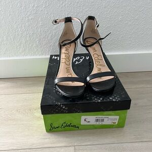 Sam Edelman Patti Sandal (black leather)